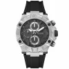 GUESS Herren Multifunktionsuhr IGNITE Schwarz Silber GW0802G1