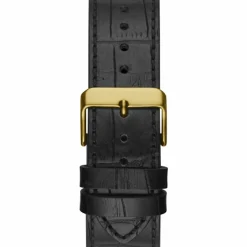 Guess Herren Uhr Edelstahl Farbe Gold Amband Leder/silikon GW0204G1