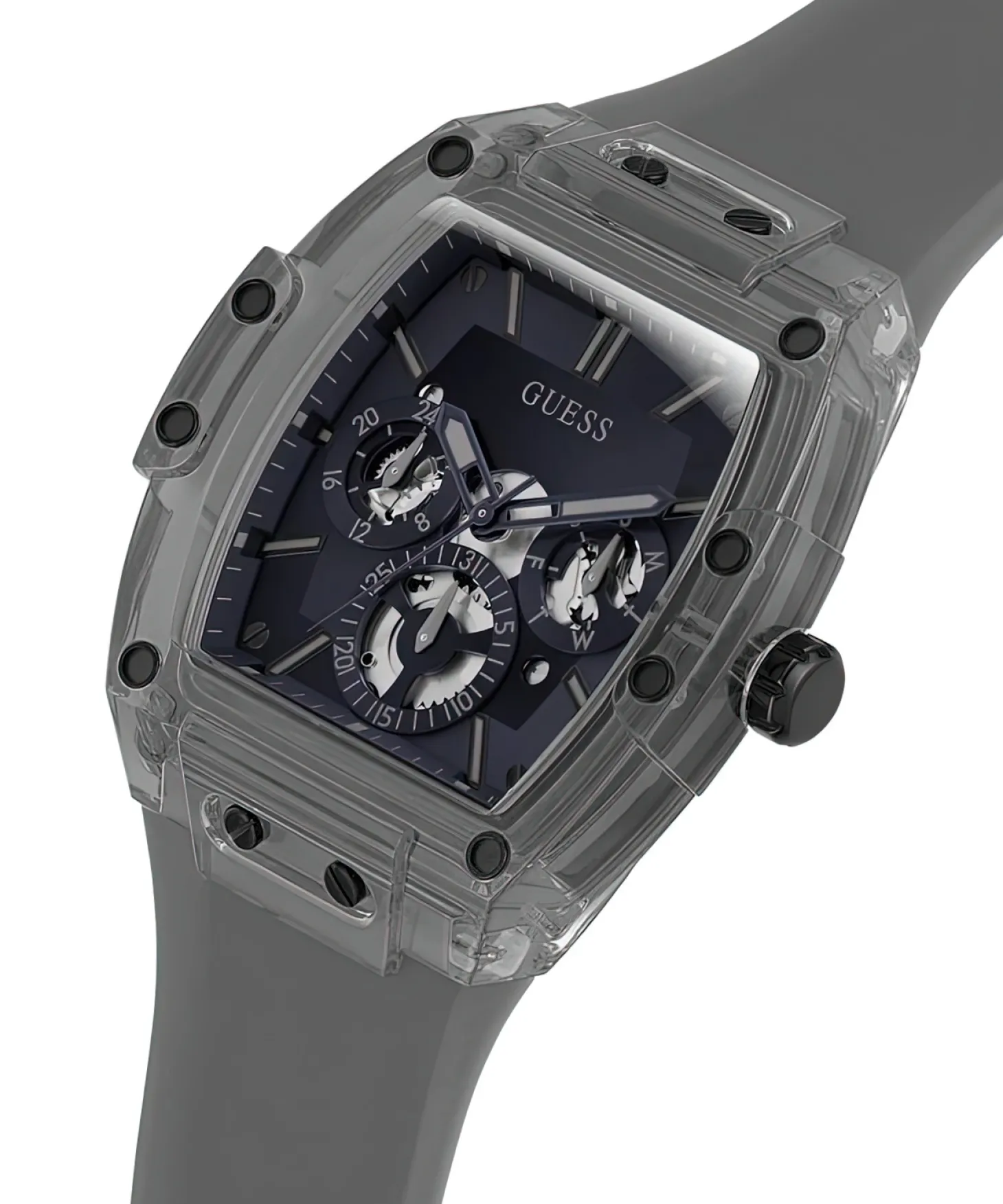 GUESS Herren-Grau-Multifunktionsuhr PHOENIX GW0203G9