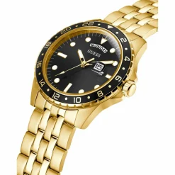 Guess Herrenuhr Comet Schwarz Gold GW0220G4