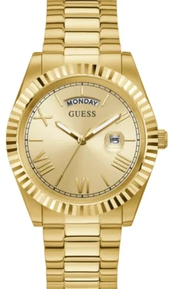 Guess Herrenuhr Connoisseur Edelstahl Farbe Gold GW0265G2