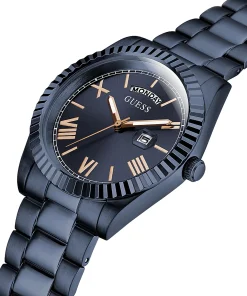 Guess Herrenuhr Connoisseur Edelstahl Farbe blau GW0265G9