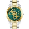 Guess Ladies 2-Tone Analog Watch Armbanduhr grün ANNETTE GW0861L4