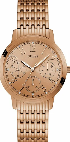 Guess Lattice Damen-Armbanduhr 38mm Armband Edelstahl + Gehäuse Quarz W1088L2