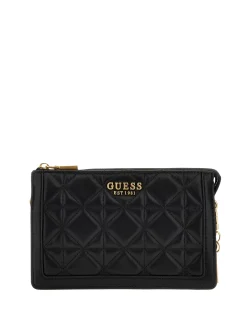 Guess Noelle Crossbody Tasche Damen Schwarz/Multi HWQA8558730BLA