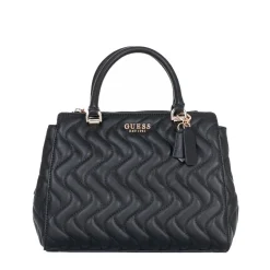 GUESS Schultertasche Damen Eco Mai Society Schwarz HWEQG896906 BLA