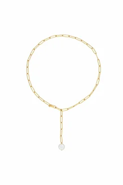 Halskette 925 Silber vergoldet flache SĂŒĂwasserzucht Perle 41185174356062