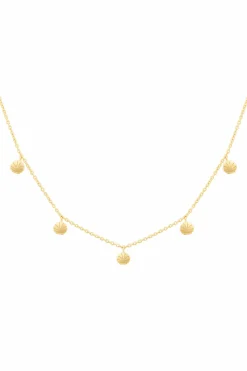 Halskette 925 Silber vergoldet mit Muschel AnhÀngern 41185170686046