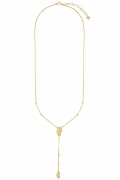 Halskette 925 Sterling Silber vergoldet Zirkonia Kauri Muschel Anhängern 41185091092574