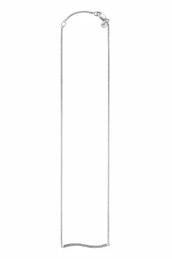 Halskette 925 Sterling Silber rhodiniert mit Weißtopas 41183807930462
