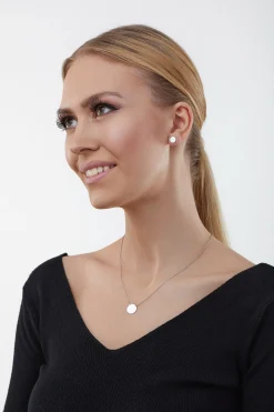 Halskette 925 Sterling Silber rhodiniert Plättchen Boho 41184555630686