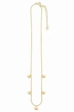 Halskette 925 Sterling Silber vergoldet Plättchen Boho small 41185095450718