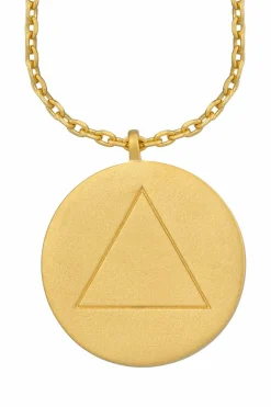 Halskette Element Feuer 925/- Sterling Silber vergoldet Weißtopaz 41184638173278