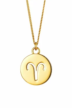 Halskette Widder Sternzeichen 925/- Sterling Silber vergoldet 41183799541854