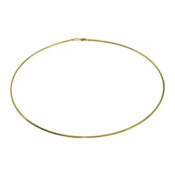 Halsreif Omega 1,5mm - 42cm - 750 Gelbgold mit Schraubverschluss
