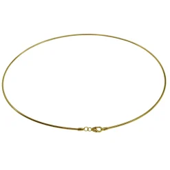 Halsreif Omega 1,2mm - 50cm - 750 Gelbgold