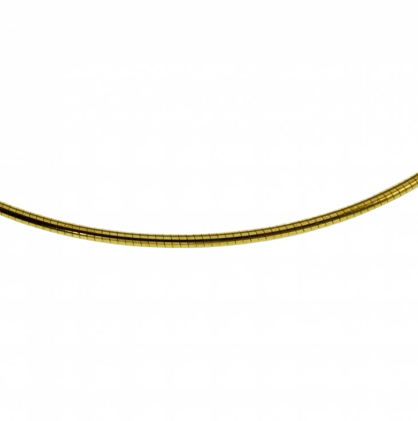 Halsreif Omega 1,2mm - 50cm - 585 Gelbgold