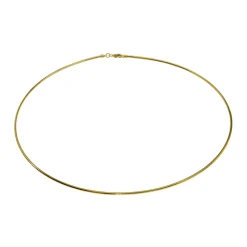 Halsreif Omega 1,5mm - 50cm - 585 Gelbgold mit Schraubverschluss