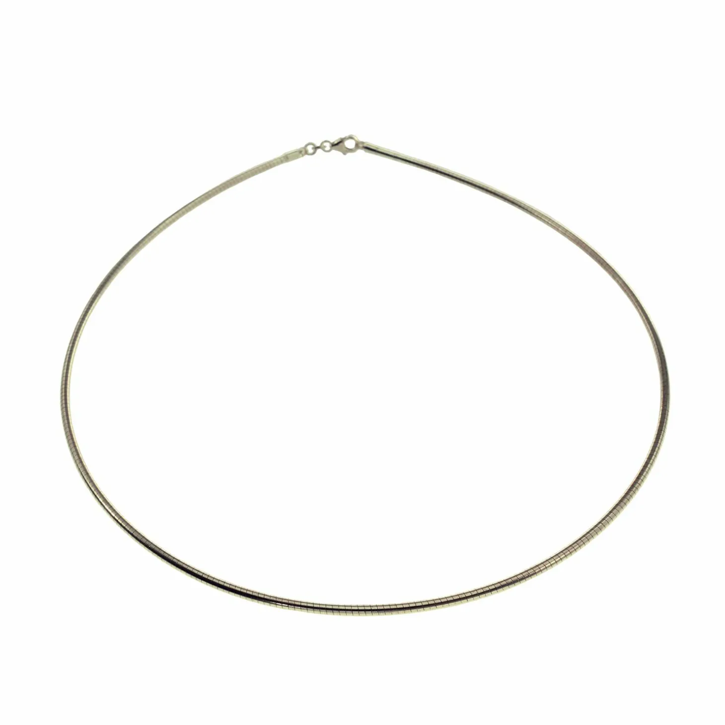 Halsreif Omega 1,2mm - 50cm - 333 Weißgold