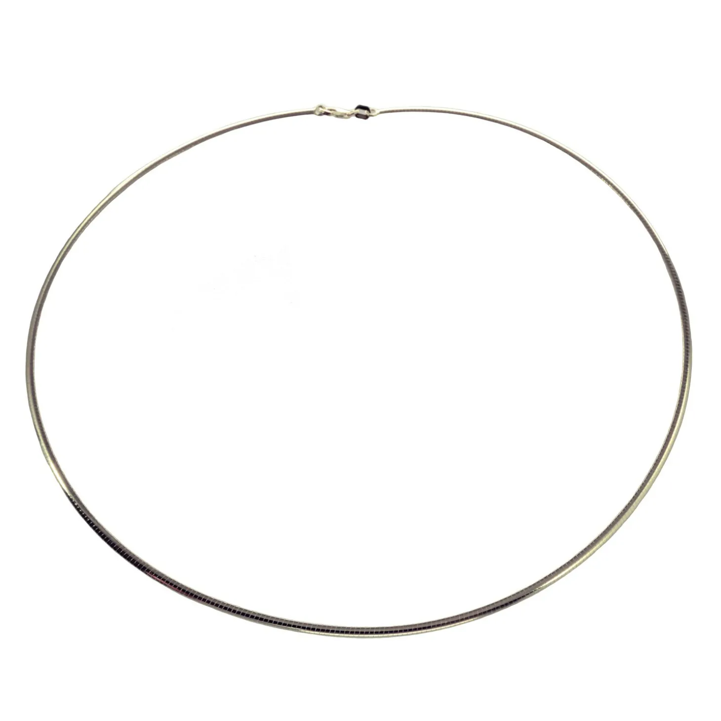 Halsreif Omega 0,8mm - 40cm - 333 Weißgold Kette