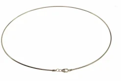 Halsreif Omega 1,5mm - 45cm - 750 Weißgold