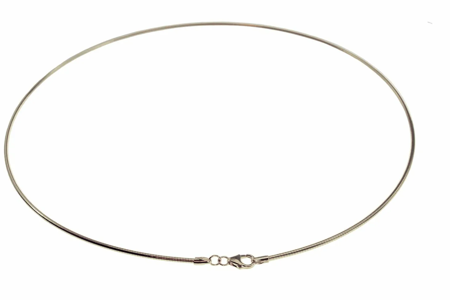 Halsreif Omega 1,5mm - 45cm - 750 Weißgold
