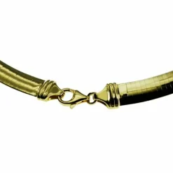 Halsreif Omega 8mm flach - 42cm - Wendeomega