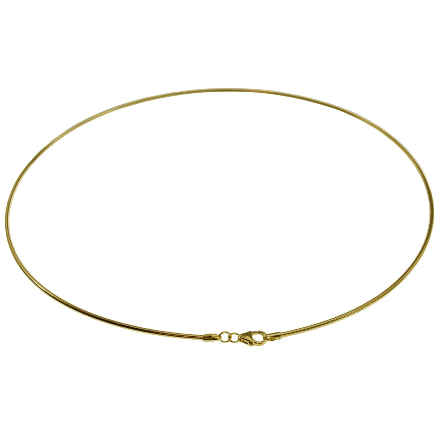 Halsreif Omega 1,9mm oval - 42cm - 585 Gelbgold