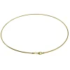 Halsreif Omega 2mm rund - 50cm - 750 Gelbgold