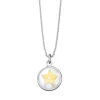 Herzengel Kinder Halskette mit runden Stern Anhänger 40cm Silber HEN-GLAS-03SHI
