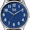 IceIce-Watch - ICE time Brown Blue - Men's wristwatch with leather strap - 013048 (Large)