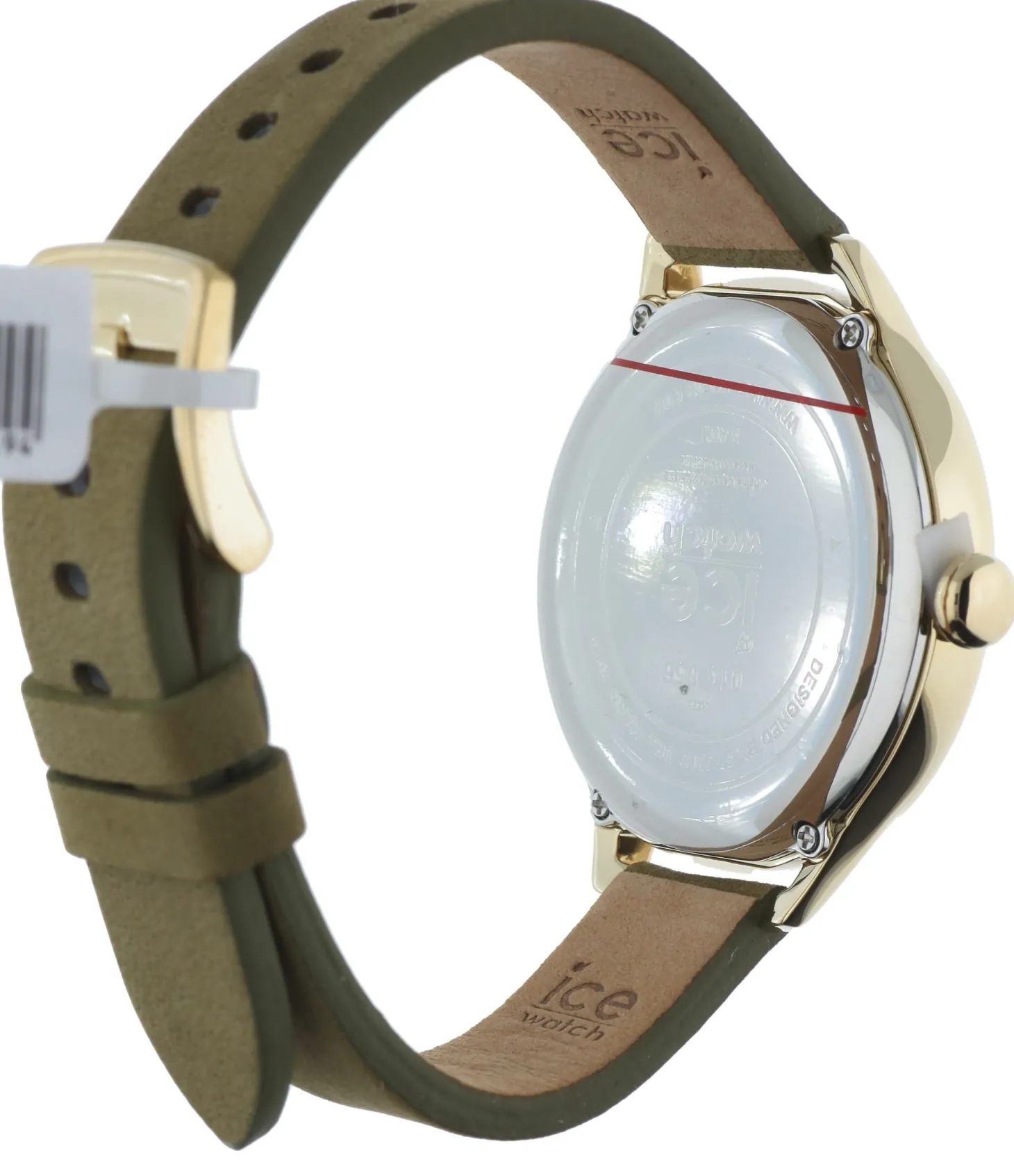 Ice-Watch - Ice Time Khaki - Grün Damenuhr mit Lederarmband - 013056 (Medium)