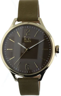 Ice-Watch - Ice Time Khaki - Grün Damenuhr mit Lederarmband - 013056 (Medium)