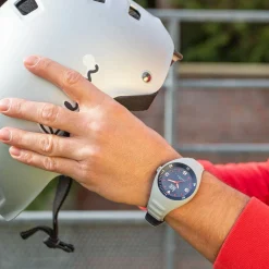 Ice-Watch - P. Leclercq Grey blue - Graue Herrenuhr mit Silikonarmband - 018943 (Medium)