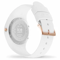 Ice-Watch Analoguhr Damen ICE Flower White bouquet weiß roségold 021742