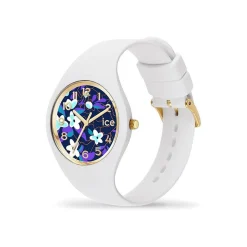 Ice-Watch Analoguhr Damen ICE Flower Digital purple Small weiß lila 021734