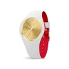 Ice-Watch Analoguhr Damen ICE loulou White gold chic weiß rot 022324