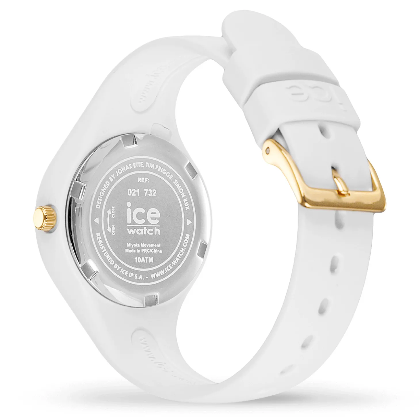 ICE-Watch Armbanduhr Damenuhr ICE flower White daisy Extra small Weiß Blau 021732