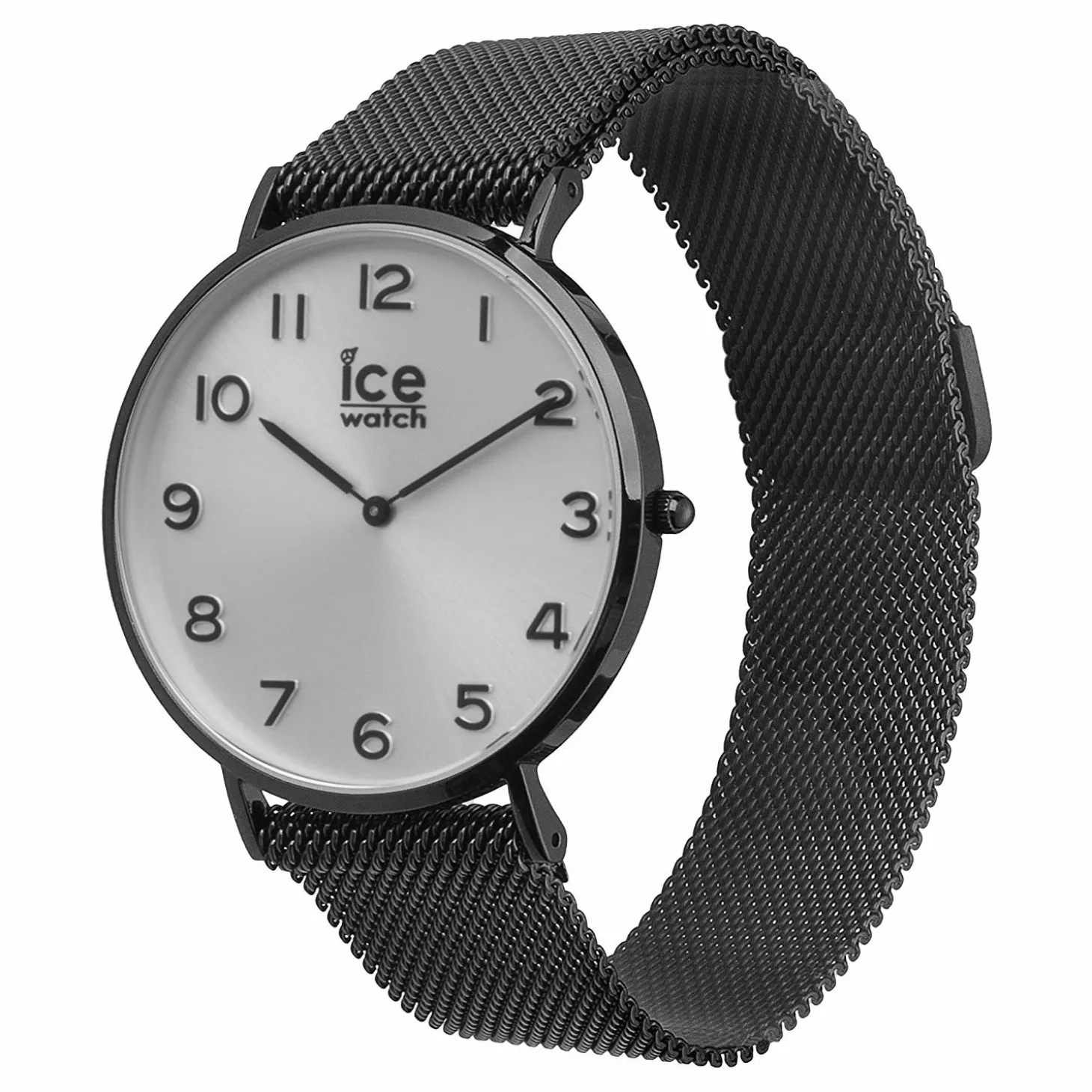 Ice-Watch Armbanduhr Ice City Milanese Edelstahl Armband – Black Shiny – 012699