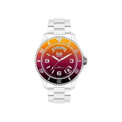 Ice-Watch Armbanduhr Unisex ICE clear sunset Fire Medium transparent bunt 021437