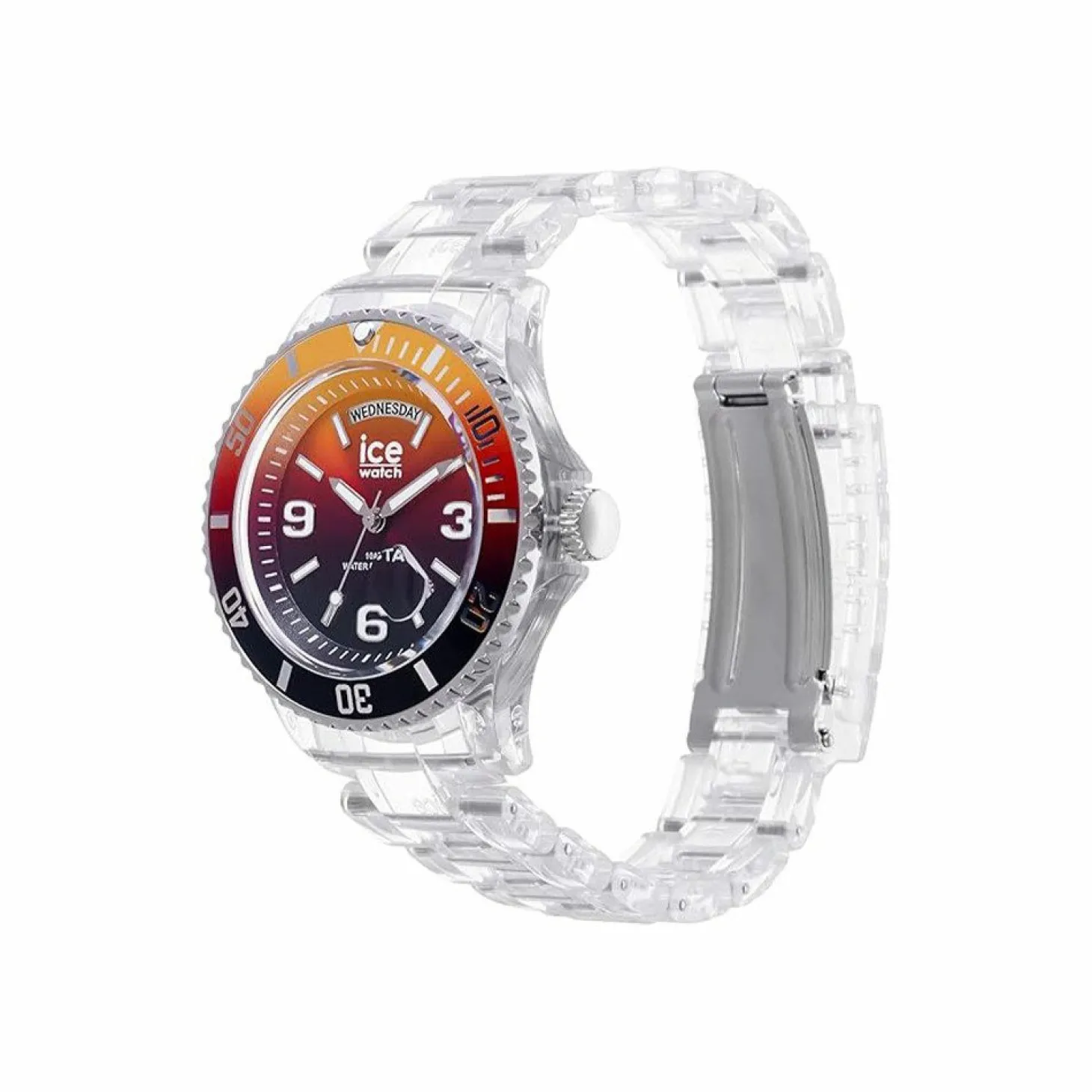 Ice-Watch Armbanduhr Unisex ICE clear sunset Fire Medium transparent bunt 021437