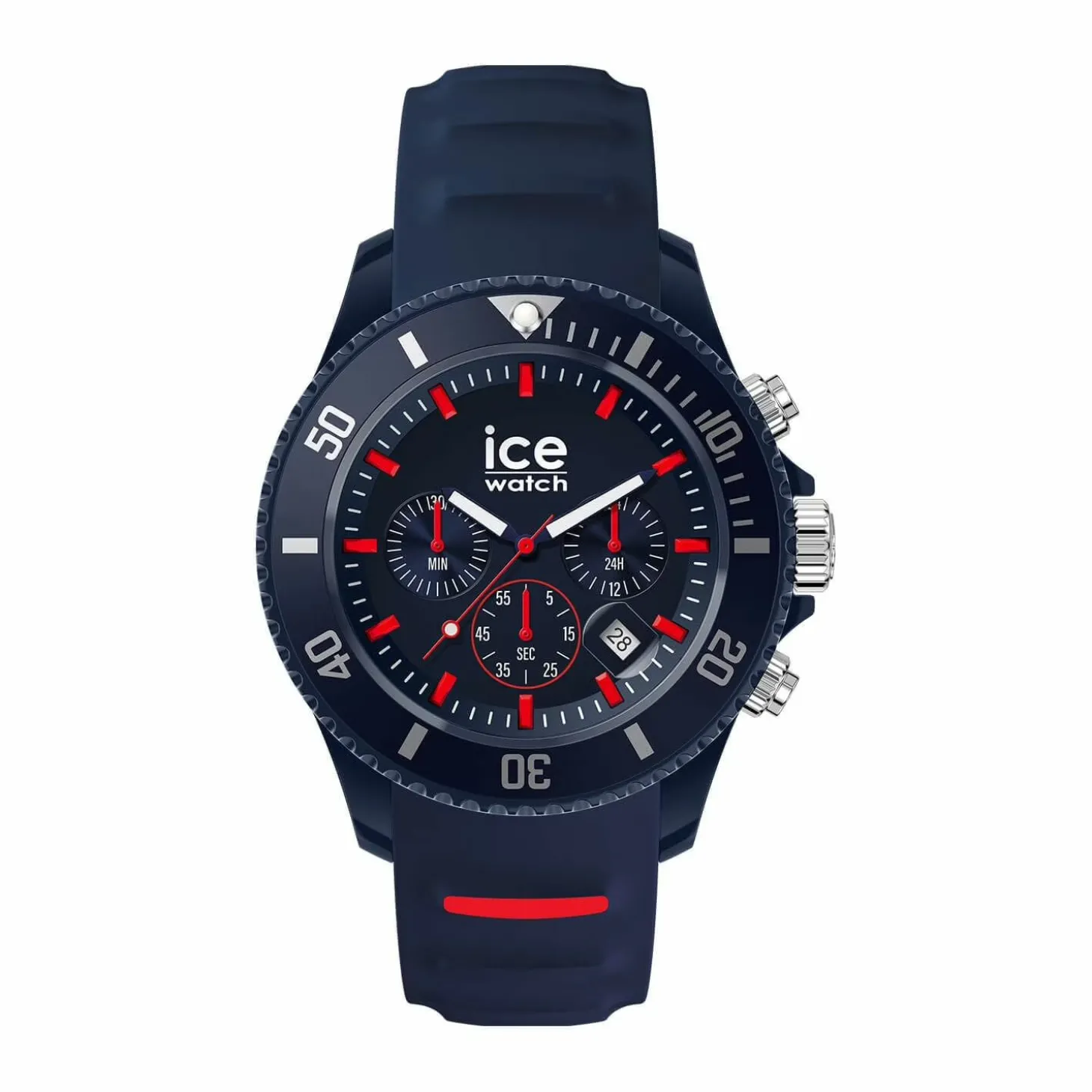 Ice-Watch Chronograph Herrenuhr ICE chrono Dark blue Red Medium dunkelblau rot 021425