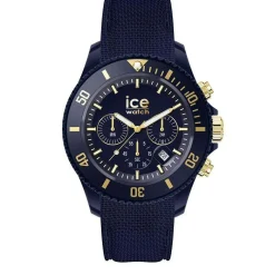 Ice-Watch Chronograph Herrenuhr ICE chrono Dark blue gold Medium dunkelblau gold 021601