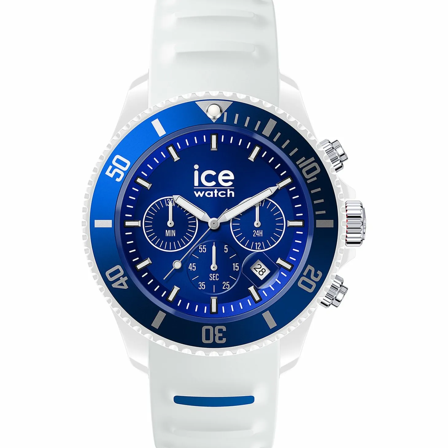 Ice-Watch Chronograph Herren ICE chrono White blue Medium weiß blau 021424
