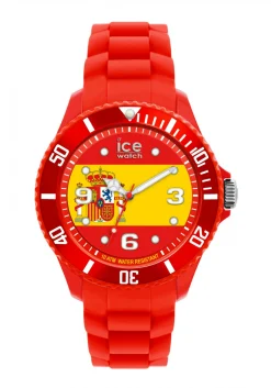Ice-Watch Damen Analog Quarz Uhr Ice-World Spain mit Silikon Armband WO.ES.S.S.12