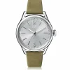 Ice‑Watch Damen Armbanduhr Ice Time Small Khaki/Silberfarben 013070
