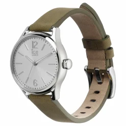 Ice‑Watch Damen Armbanduhr Ice Time Small Khaki/Silberfarben 013070