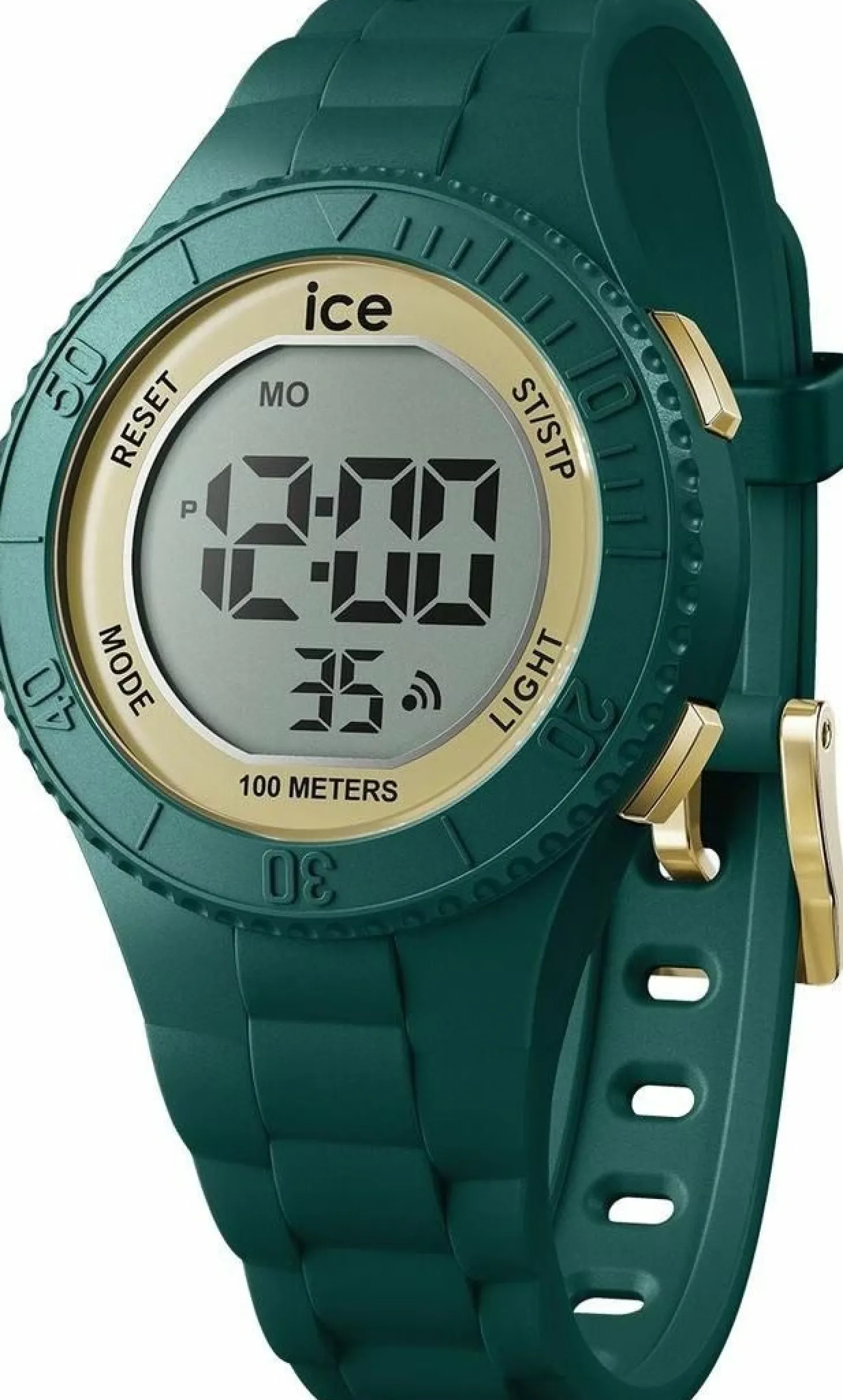 Ice-Watch Digitaluhr Damen ICE digit Verdigris Gold Small grün gold 021619