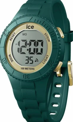 Ice-Watch Digitaluhr Damen ICE digit Verdigris Gold Small grün gold 021619