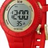 Ice-Watch Digitaluhr Damen ICE digit Red Gold Small rot 021620